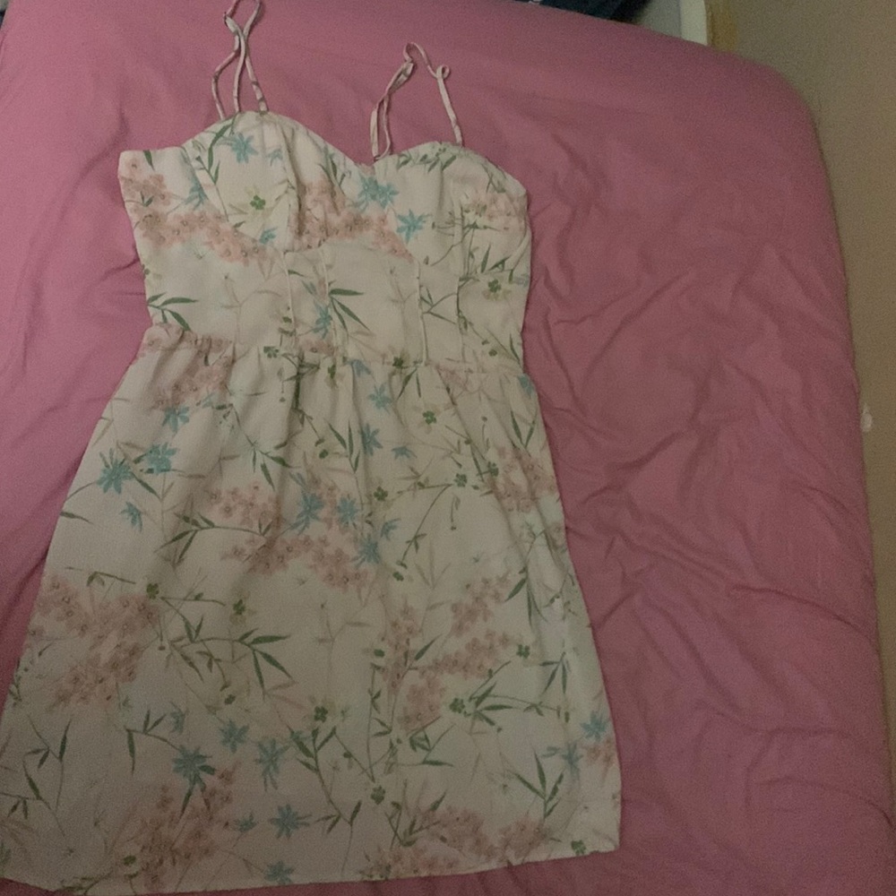 light pink medium length dress, size M